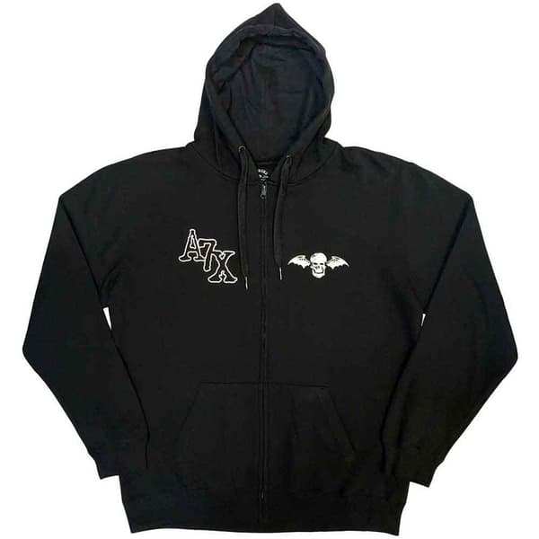 Avenged Sevenfold Unisex Adult Dead Head Back Print Full Zip Hoodie