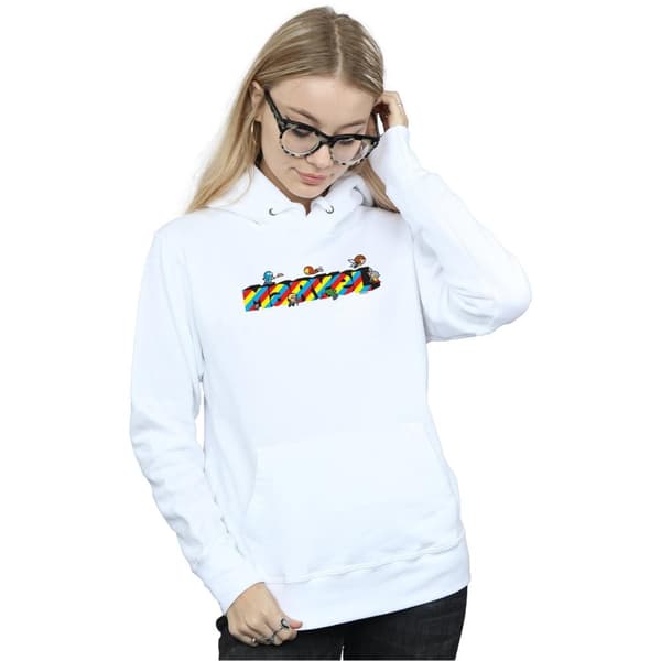 Marvel Womens/Ladies Kawaii Marvel Stripes Hoodie