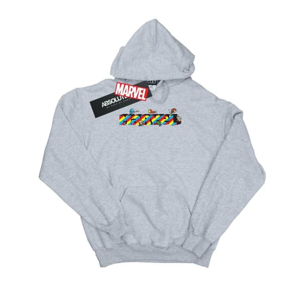Marvel Womens/Ladies Kawaii Marvel Stripes Hoodie