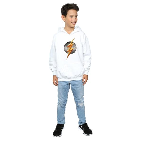DC Comics Justice League Movie Flash Emblem-hoodie för pojkar