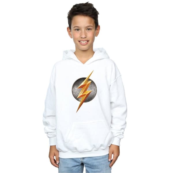 DC Comics Justice League Movie Flash Emblem-hoodie för pojkar