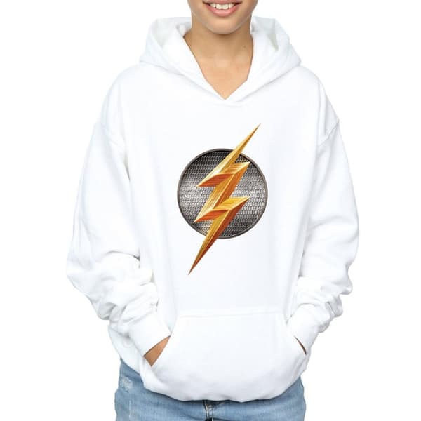 DC Comics Justice League Movie Flash Emblem-hoodie för pojkar