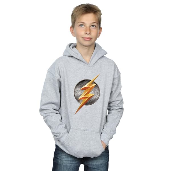 DC Comics Justice League Movie Flash Emblem-hoodie för pojkar