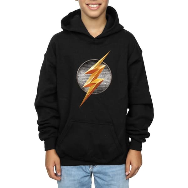DC Comics Justice League Movie Flash Emblem-hoodie för pojkar