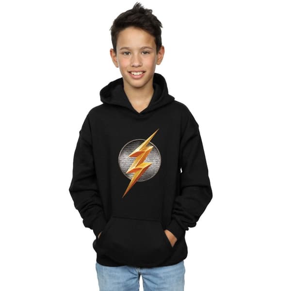 DC Comics Justice League Movie Flash Emblem-hoodie för pojkar