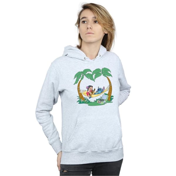 Disney Womens/Ladies Lilo And Stitch Play Some Music Hoodie