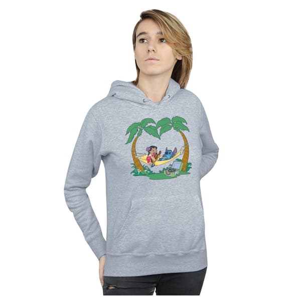Disney Womens/Ladies Lilo And Stitch Play Some Music Hoodie