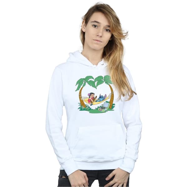 Disney Womens/Ladies Lilo And Stitch Play Some Music Hoodie