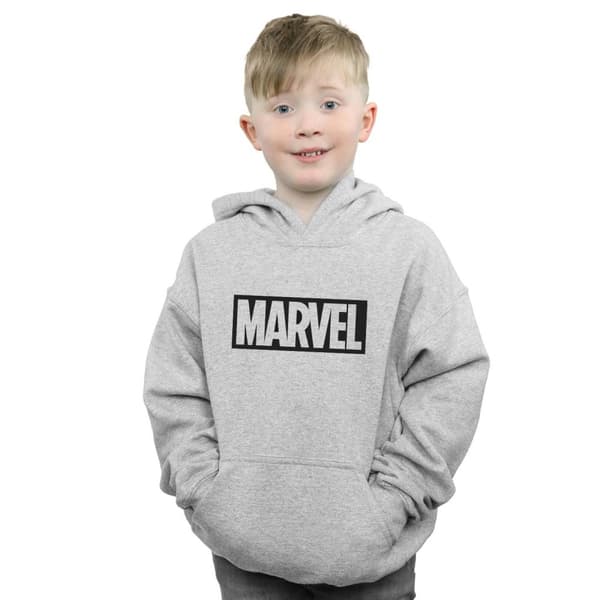 Marvel Boys Logo Outline Hoodie