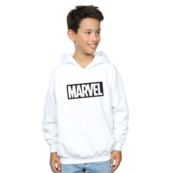 Marvel Boys Logo Outline Hoodie