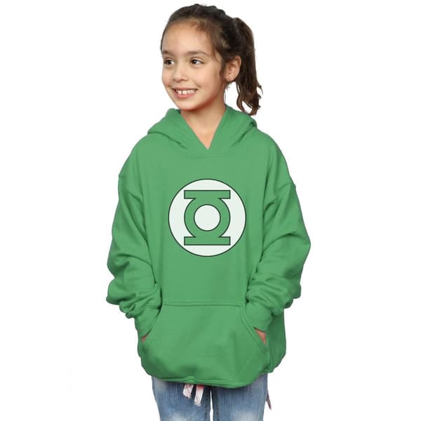 DC Comics Huvtröja med Green Lantern-logga för flickor