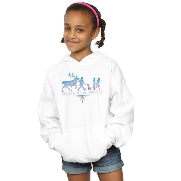 Disney Girls Frozen 2 Believe In The Journey Silhouette Hoodie