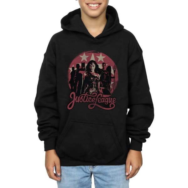 DC Comics Boys Justice League Movie Group Pose Hoodie