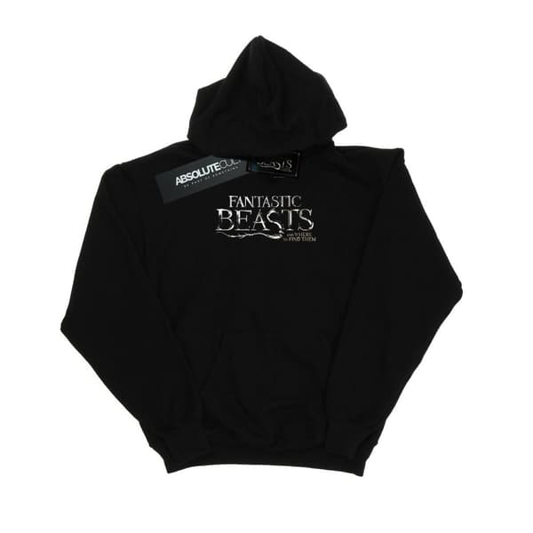 Fantastic Beasts Girls Text Logo Hoodie Black 9-11 Years