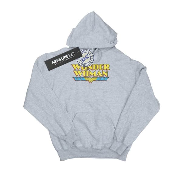 DC Comics Boys Wonder Woman Crackle Logo Hoodie