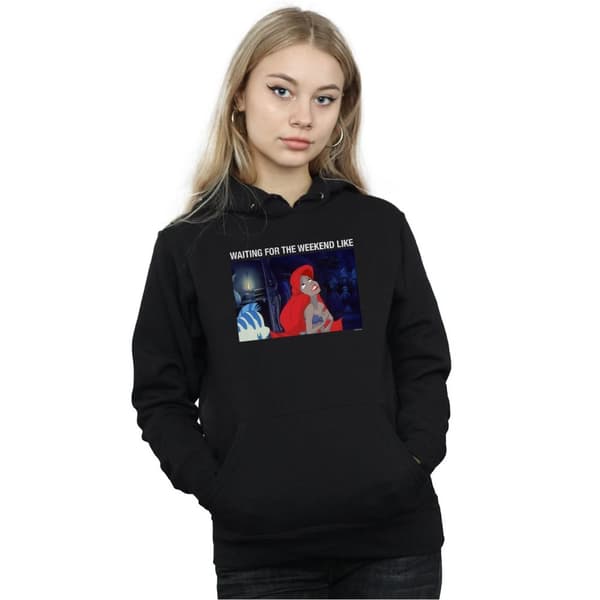 Disney Dam/Lady Den lilla sjöjungfrun väntar på helgen Hoodie