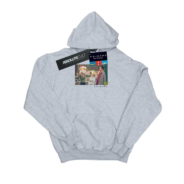 Friends Huvtröja med kalkonhuvud för damer/damer Sports Grey L