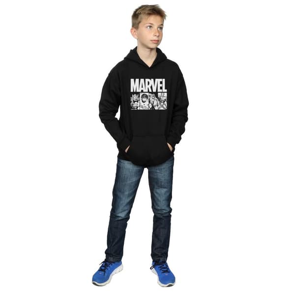 Marvel Boys Comics Action Tiles-hoodie