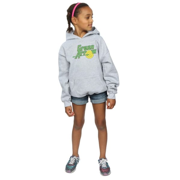 DC Comics Girls Green Arrow Crackle Logo Hoodie