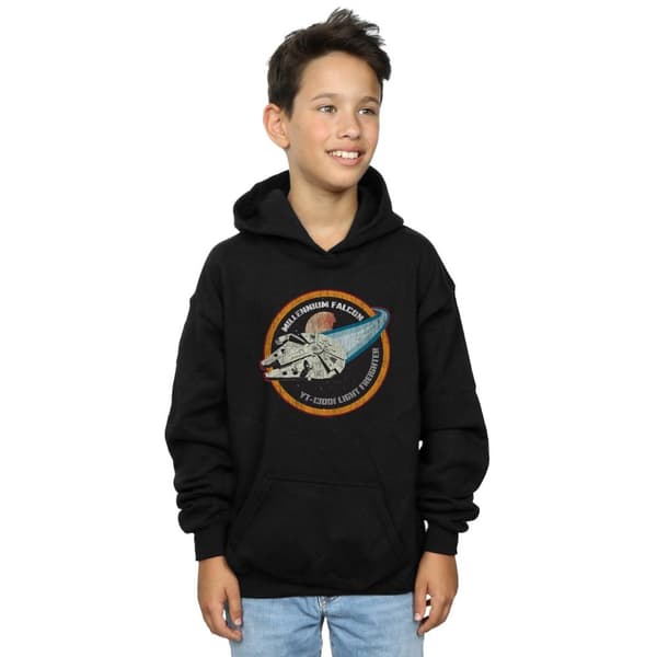 Star Wars Boys Millennium Falcon Badge Hoodie