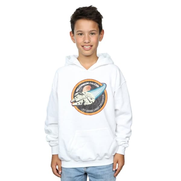 Star Wars Boys Millennium Falcon Badge Hoodie