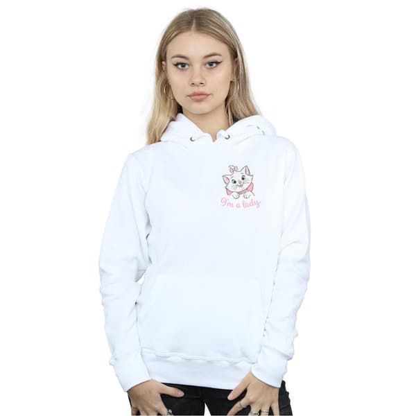 Disney Womens/Ladies Aristocats Marie I´m A Lady Breast Print Hoodie