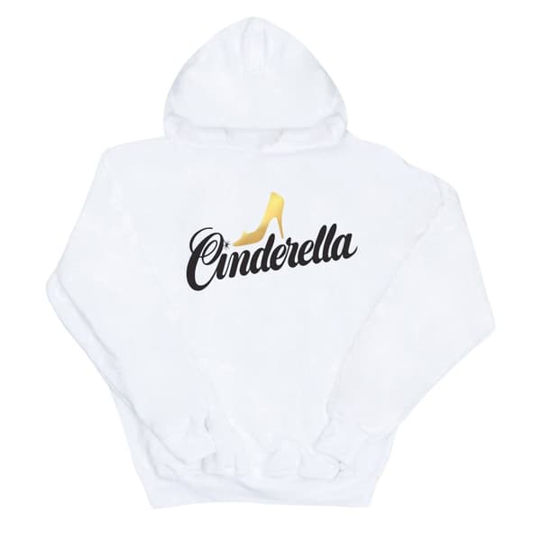 Disney Kvinnor/Ladies Cinderella Shoe Logo Hoodie White XXL