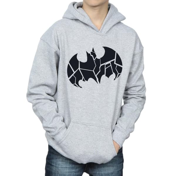 DC Comics Pojkar Batman One Colour Shield Hoodie