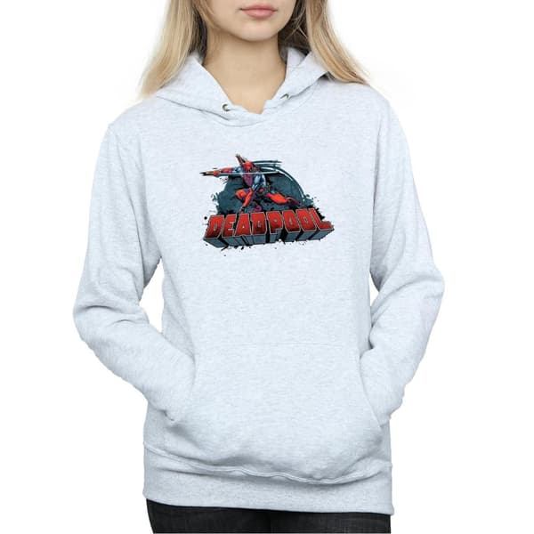 Marvel Womens/Ladies Deadpool Sword Logo Hoodie