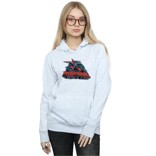 Marvel Huvtröja med Deadpool-svärdlogga för damer/damer