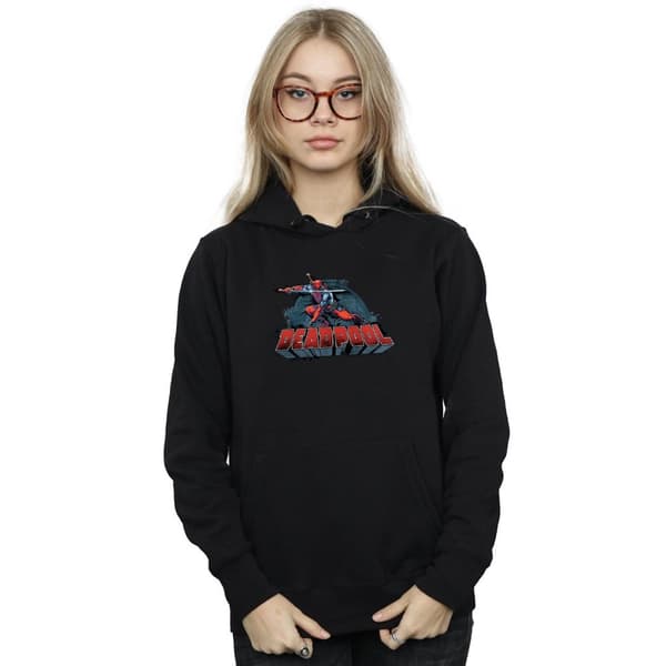 Marvel Womens/Ladies Deadpool Sword Logo Hoodie