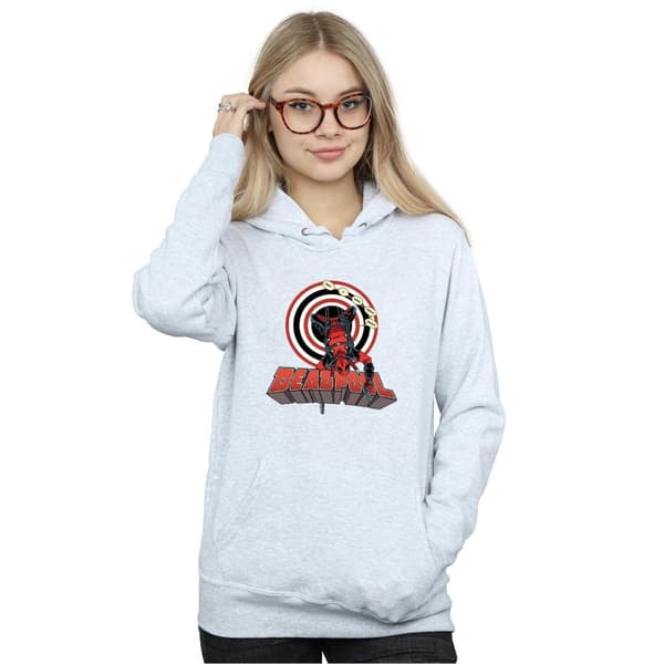 Marvel Womens/Ladies Deadpool Upside Down Hoodie