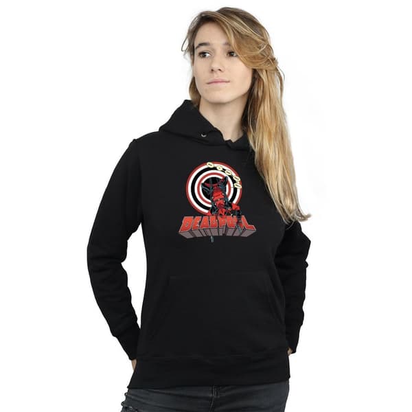 Marvel Womens/Ladies Deadpool Upside Down Hoodie