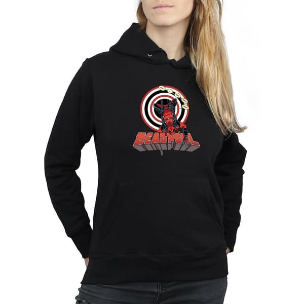 Marvel Womens/Ladies Deadpool Upside Down Hoodie