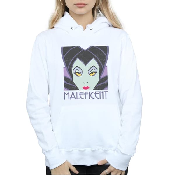 Disney Kvinnor/Ladies Maleficent Hoodie med kupat huvud