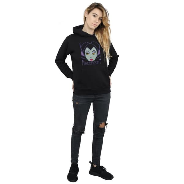 Disney Kvinnor/Ladies Maleficent Hoodie med kupat huvud