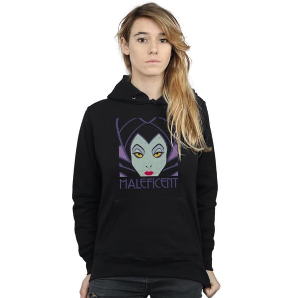 Disney Kvinnor/Ladies Maleficent Hoodie med kupat huvud