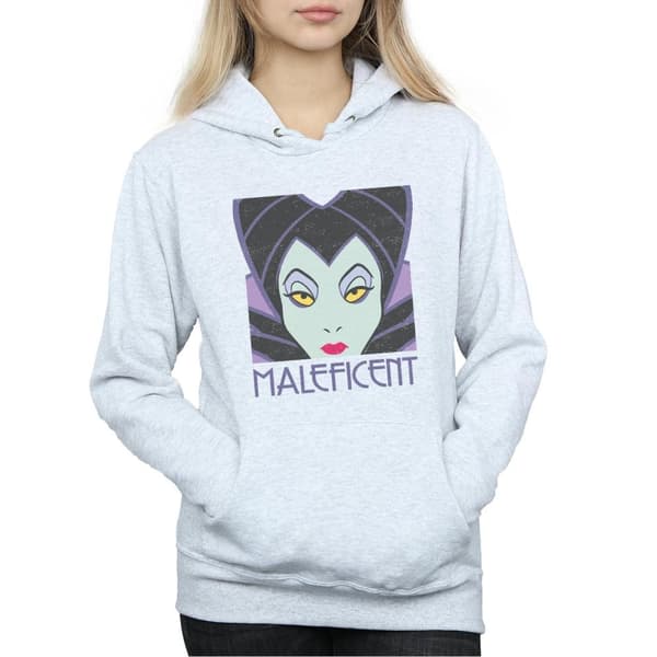 Disney Kvinnor/Ladies Maleficent Hoodie med kupat huvud