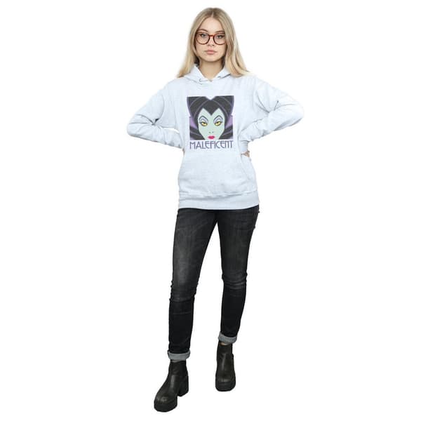 Disney Kvinnor/Ladies Maleficent Hoodie med kupat huvud