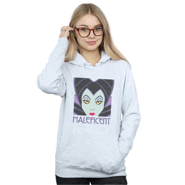 Disney Kvinnor/Ladies Maleficent Hoodie med kupat huvud