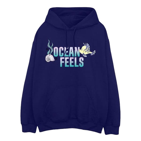 Disney Womens/Ladies Den lilla sjöjungfrun Ocean Hoodie