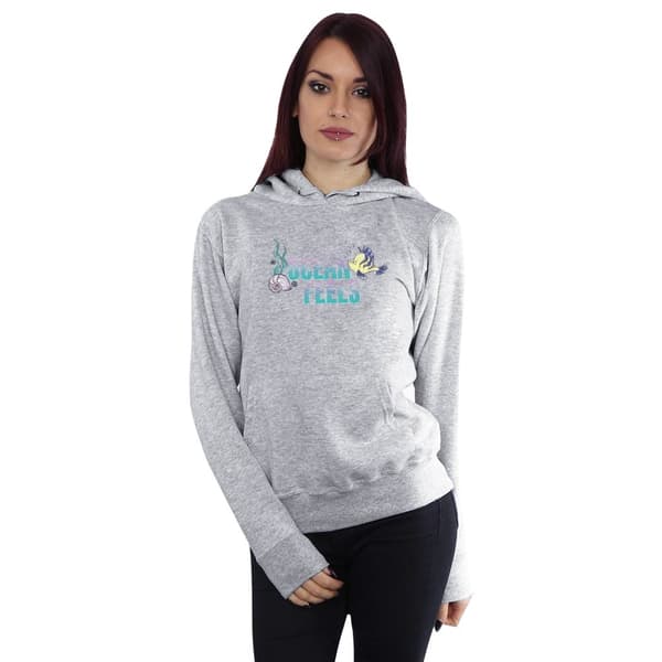 Disney Womens/Ladies Den lilla sjöjungfrun Ocean Hoodie