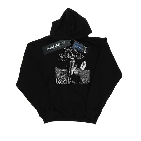 Corpse Bride Kvinnor/Ladies Marry The Dead Huvtröja Black XXL