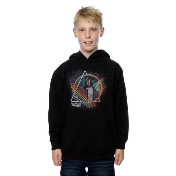 Marvel Pojkar Guardians Of The Galaxy Neon Star Lord Masked Hoodie