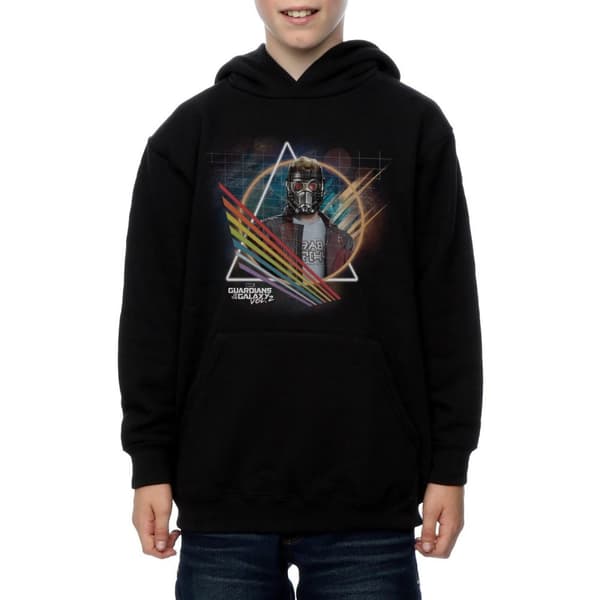 Marvel Pojkar Guardians Of The Galaxy Neon Star Lord Masked Hoodie