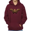 Miniatyrbild 3 av 5: DC Comics Pojkar Justice League Movie Wonder Woman Emblem Hoodie