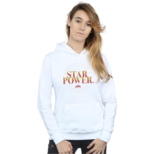 Marvel Womens/Ladies Captain Marvel Star Power Hoodie