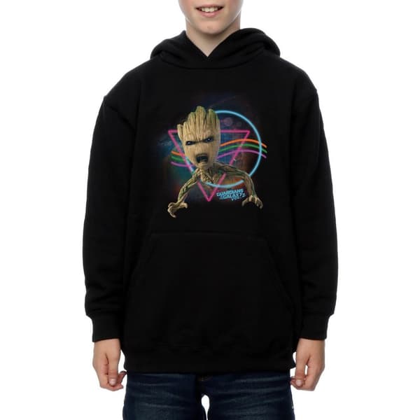 Marvel Pojkar Guardians Of The Galaxy Neon Groot Hoodie