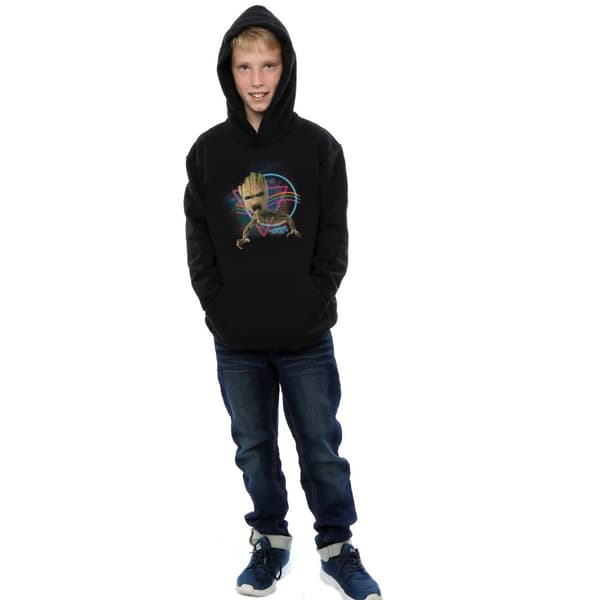 Marvel Pojkar Guardians Of The Galaxy Neon Groot Hoodie