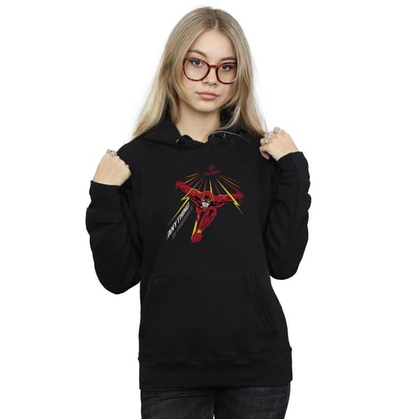 DC Comics Womens/Ladies The Flash Anything Is Possible Hoodie